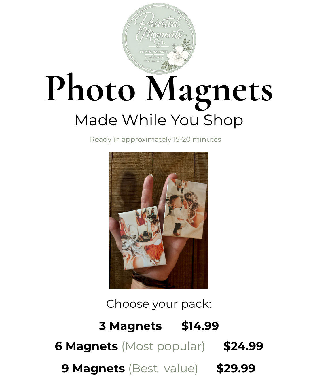 Market Photo Magnets - Pickup Today